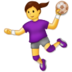 Woman Playing Handball :woman-playing-handball: